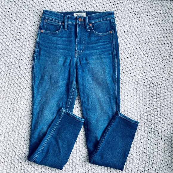 Madewell Size 25 10" High-Rise Skinny Jeans in Winston Wash High Rise AL652 New - Picture 2 of 14